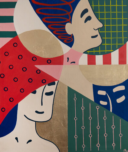 Women's Friendship de Apollinaria Manko, Pintura a la venta en Singulart