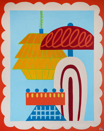 Cozy Lighting van Apollinaria Manko, Schilderij te koop op Singulart