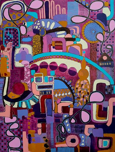 Favela di ERIKA PETRULIENE, Pittura in vendita su Singulart