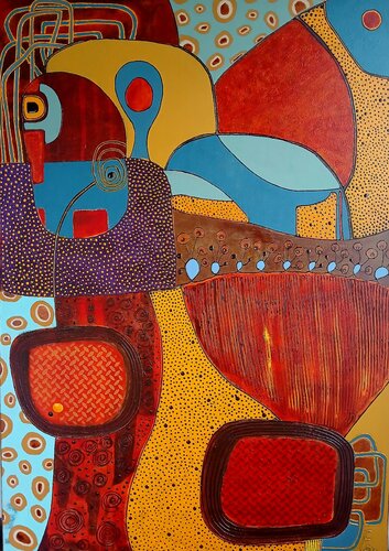 Uluru par ERIKA PETRULIENE, Peinture en vente sur Singulart