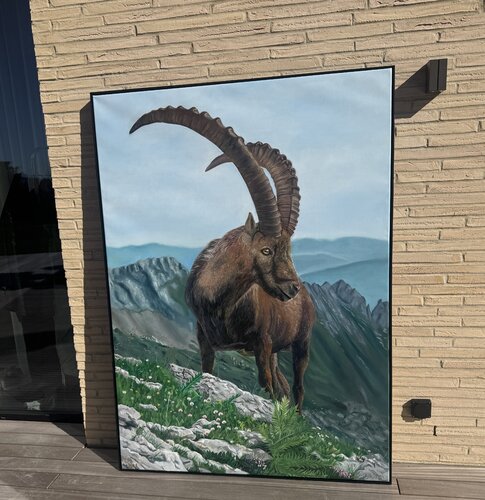 King of the Mountain by Jasmin Villiger, Painting for Sale on Singulart