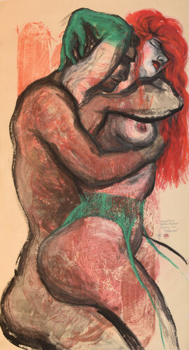 Embrace par Lea Jerlagic, Œuvre sur papier en vente sur Singulart
