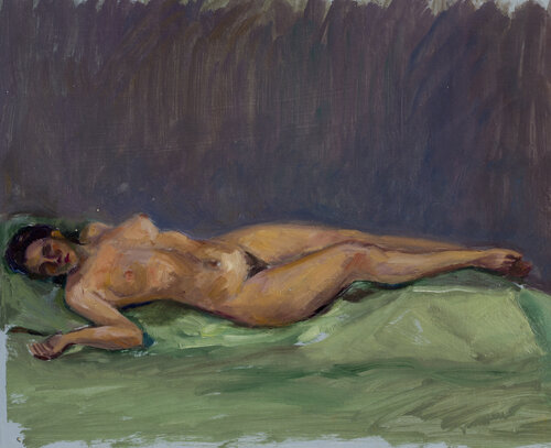 Desnudo dormida by Bernardo Lanuza San Agustín, Painting for Sale on Singulart