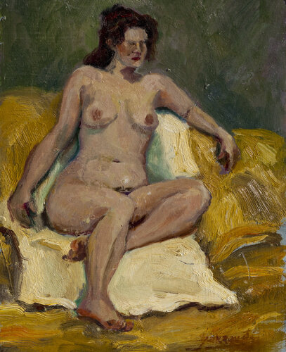 Desnudo sin rostro 2 by Bernardo Lanuza San Agustín, Painting for Sale on Singulart