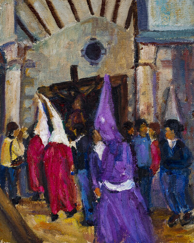Semana Santa de Sevilla by Rosa San Agustín, Painting for Sale on Singulart