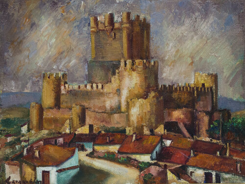 Castillo de Villena by Rosa San Agustín, Painting for Sale on Singulart