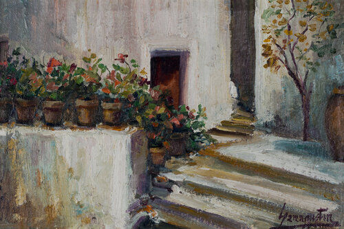El patio de Rosa San Agustín, Pintura a la venta en Singulart
