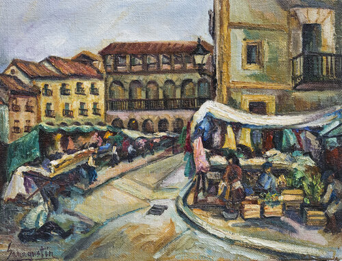 El mercado de Rosa San Agustín, Pintura a la venta en Singulart