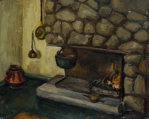 La chimenea by Rosa San Agustín, 絵画 for Sale on Singulart