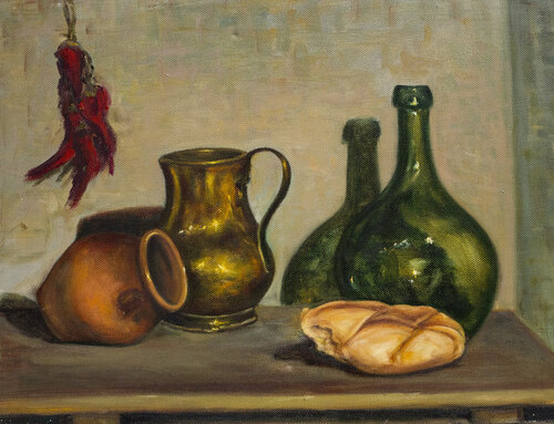 Bodegón costumbrista by Rosa San Agustín, Painting for Sale on Singulart