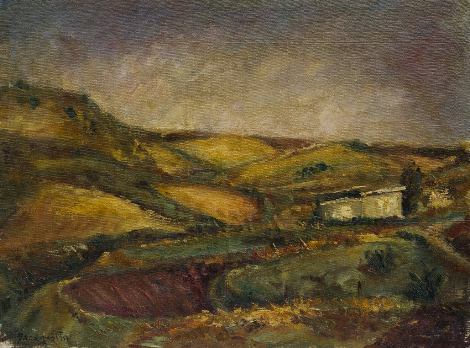 Paracuellos Rosa San Agustín Origineel schilderij te koop