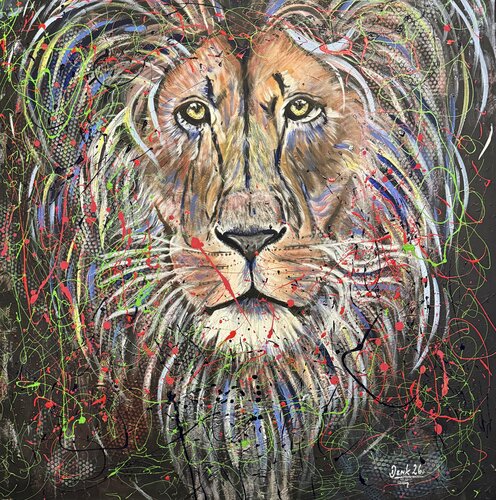 Lion by Peter Denk, Painting for Sale on Singulart