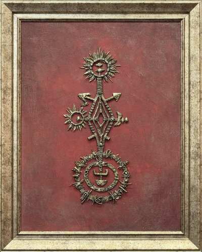 Bronze Disc / SYMBOLIC MODEL OF THE SOLAR SYSTEM 12-11 B.C. CENTURY by Haykanush Sahakyan, Painting for Sale on Singulart