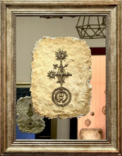 Bronze Disc / SYMBOLIC MODEL OF THE SOLAR SYSTEM 12-11 B.C. CENTURY von Haykanush Sahakyan, Malerei kaufen auf Singulart