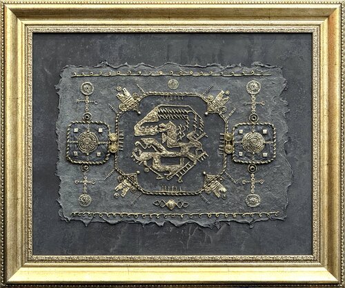 Dragon Carpet / Charcoal by Haykanush Sahakyan, Painting for Sale on Singulart