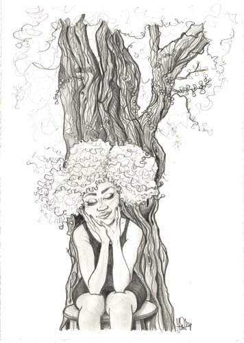 Bijoux - Mother Earth par Yvonne van Dalen, Œuvre sur papier en vente sur Singulart