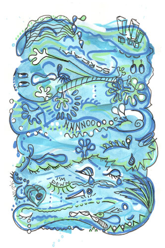 Waves of Sorrow von Yvonne van Dalen, Werk auf Papier kaufen auf Singulart