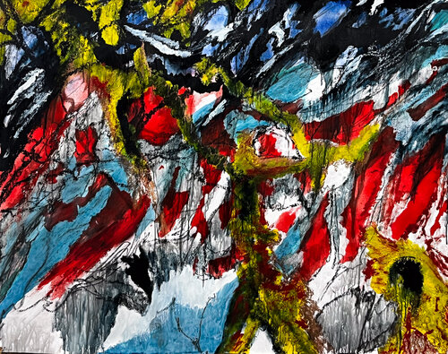 オイルパステル絵画販売 : 現代オイルパステル絵画をオンライン