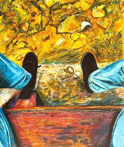 Burn-out by Sebastián Mejía - Santos, 소묘 for Sale on Singulart