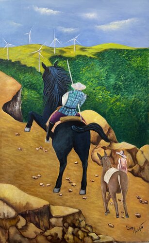 Don quijote de la mancha by Carmen Rodriguez, 회화 for Sale on Singulart