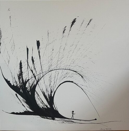 Ride the new wave di Hanna Dąbrowska, Pittura in vendita su Singulart