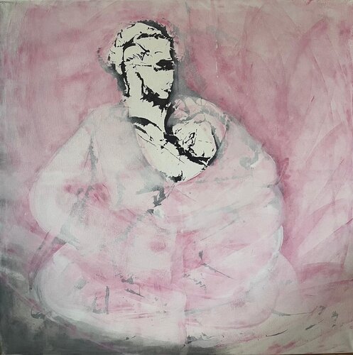 Trembling embrace van Hanna Dąbrowska, Schilderij te koop op Singulart