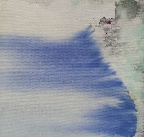 blue2 by Hanna Dąbrowska, Painting for Sale on Singulart
