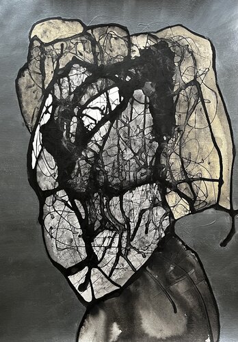 HEAD#S009 by luigi bellinzoni, 종이 for Sale on Singulart