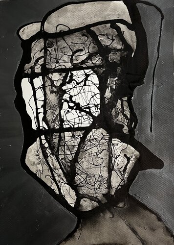 HEAD#XS066 by luigi bellinzoni, 종이 for Sale on Singulart
