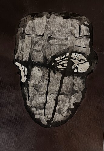 HEAD#XS048 van luigi bellinzoni, Werk op papier te koop op Singulart