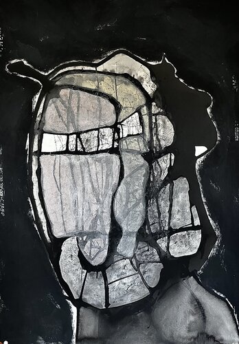 HEAD#M005 by luigi bellinzoni, Work on Paper for Sale on Singulart