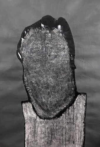 HEAD#L011 par luigi bellinzoni, Œuvre sur papier en vente sur Singulart