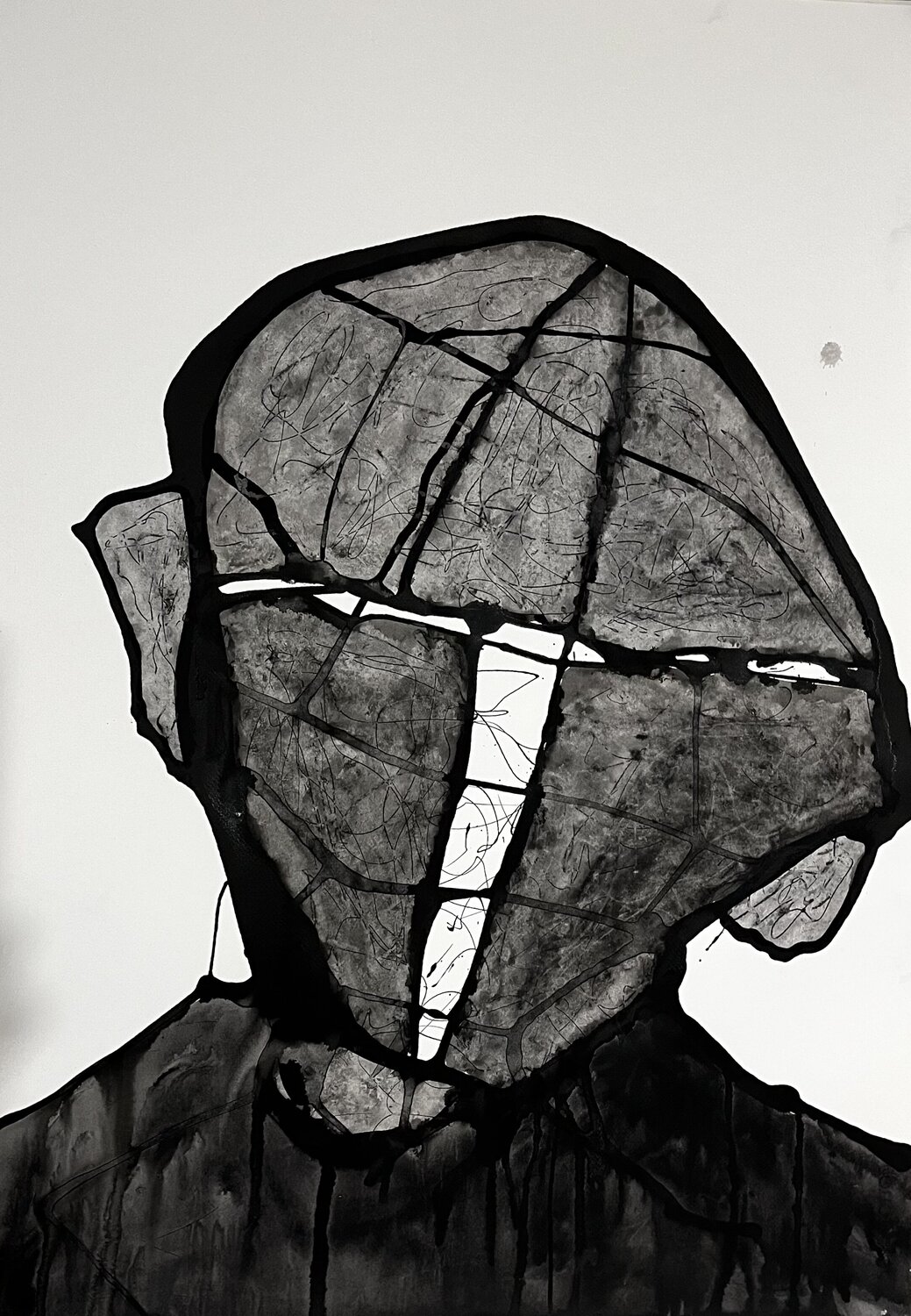 HEAD#M003 luigi bellinzoni Werk auf Papier zu verkaufen