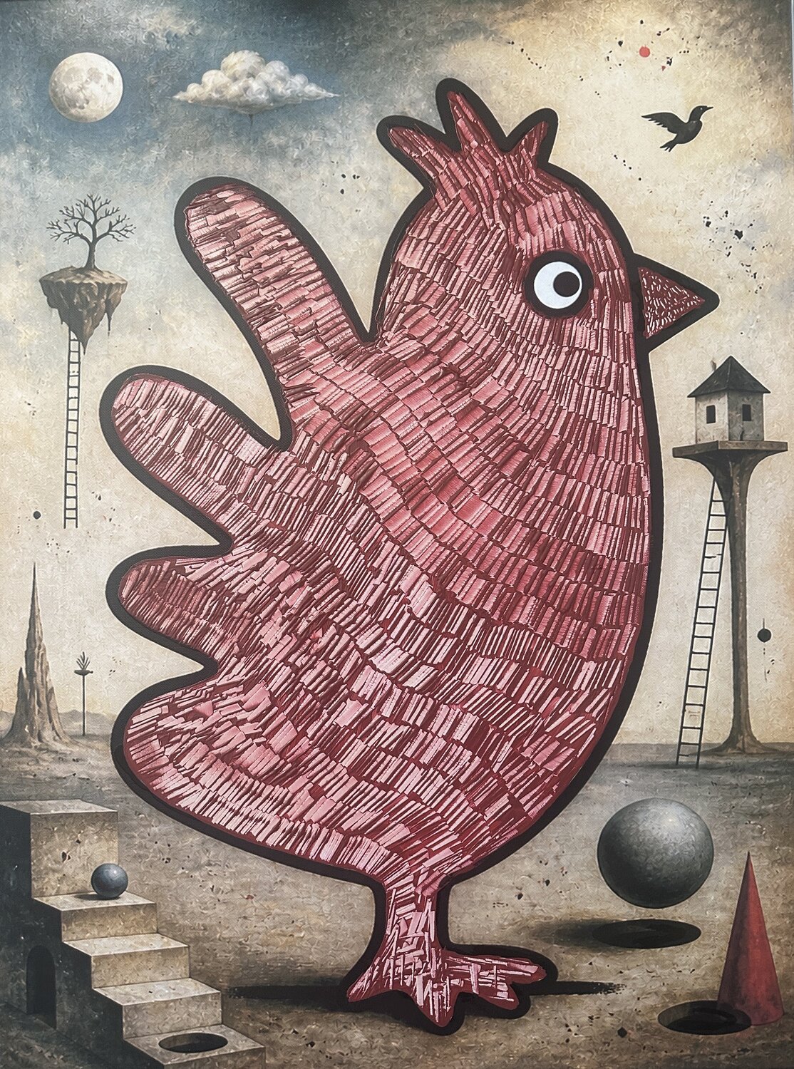 Raptor Maximilian Götzen Original painting for sale