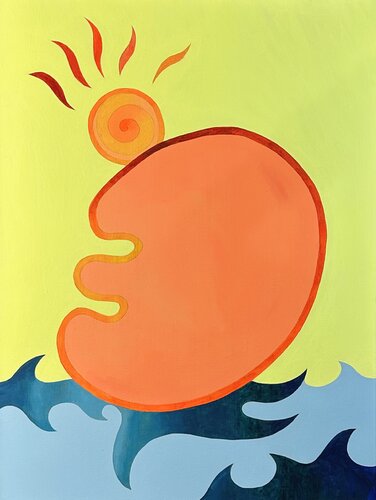 Sun is coming von Michaël Sfez, Malerei kaufen auf Singulart