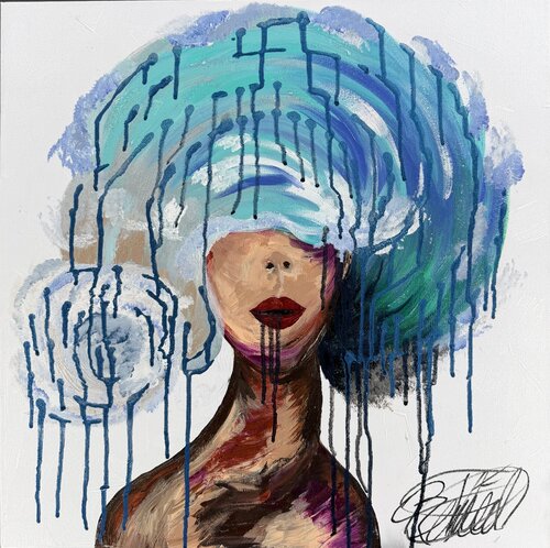 The Waves Will Not Overtake Me de Renée Thiel, Pintura a la venta en Singulart
