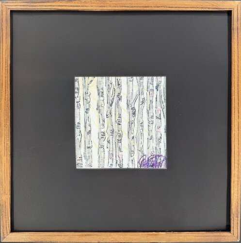 White Birch de Renée Thiel, Dibujo a la venta en Singulart