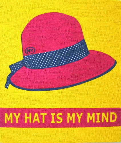 MY HAT IS MY MIND van ART-WOOL Angela Osman + Martin Brauner, Schilderij te koop op Singulart