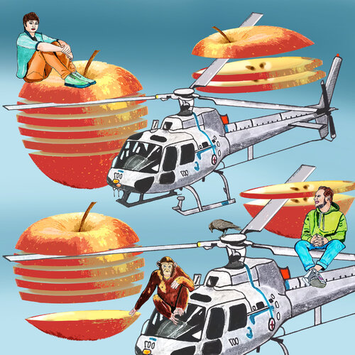 THE APPLICOPTER von ART-WOOL Angela Osman + Martin Brauner, Druck kaufen auf Singulart