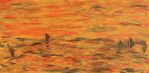 Surfing di Britta Kaping, Pittura in vendita su Singulart