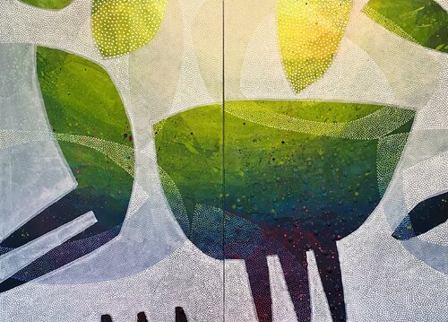 How can we connect to fit together ? van SAN STARLING, Schilderij te koop op Singulart