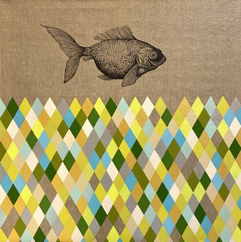 my happy fish von SAN STARLING, Malerei kaufen auf Singulart