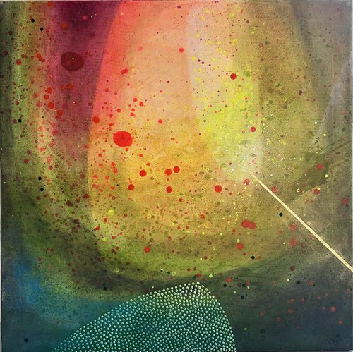 A ray of light in the depths van SAN STARLING, Schilderij te koop op Singulart