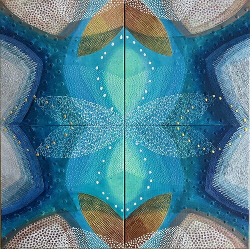 Kaleidoscope - tetraptych di SAN STARLING, Pittura in vendita su Singulart