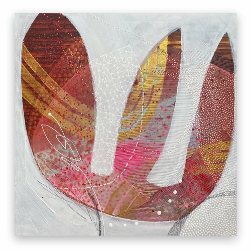 Pink Lotoses  2 van SAN STARLING, Schilderij te koop op Singulart