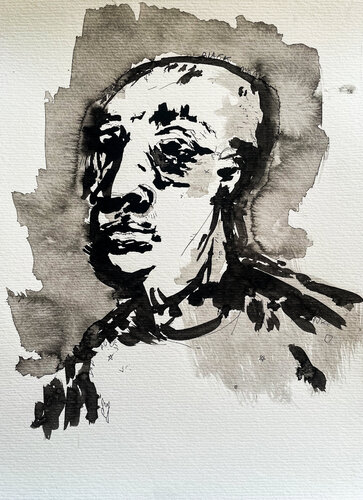 Untitled face 26-01 di Sergio Caruso, Opera su carta in vendita su Singulart