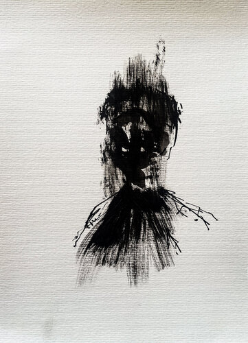 Untitled face 25-07 van Sergio Caruso, Werk op papier te koop op Singulart