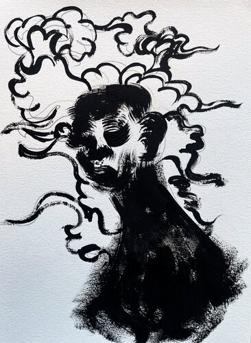 Untitled face 25-08 van Sergio Caruso, Werk op papier te koop op Singulart