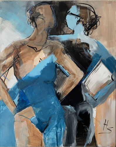 Sprachlose Einigkeit van Heike Schümann, Schilderij te koop op Singulart