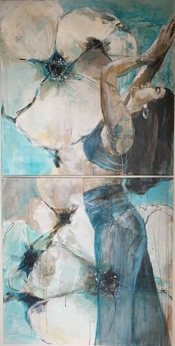 Anemone by Heike Schümann, Painting for Sale on Singulart
